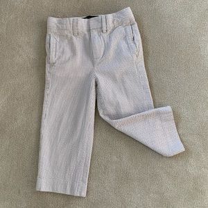 Crewcuts seersucker pants size 2T - cream